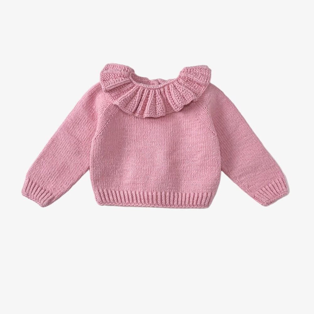 Kalinka – Handknit Sweater (Size 6–12 months)
